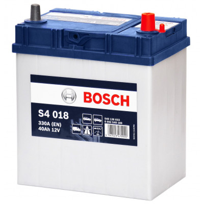 Авто акумулятор Bosch 40Ah 330A S4 018 0092S40180