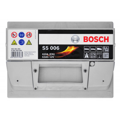 Авто акумулятор Bosch 63Ah 610A S5 006 0092S50060