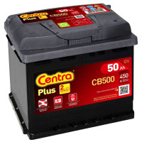 Авто акумулятор Centra 50Ah 450A Plus CB500