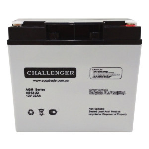 AGM акумулятор Challenger 12V 22Ah AS12-22