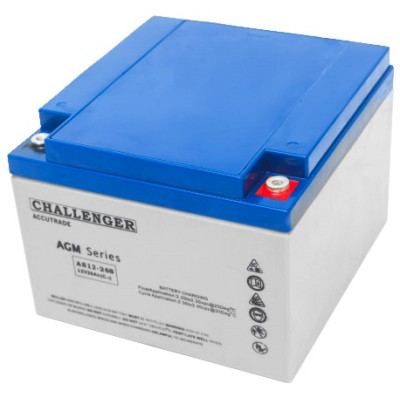 AGM аккумулятор Challenger 12V 26Ah AS12-26S