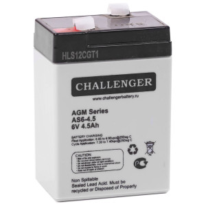 AGM акумулятор Challenger 6V 4,5Ah AS6-4,5