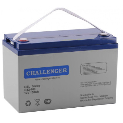 Гелевый аккумулятор Challenger 12V 100Ah G12-100