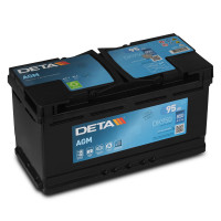 Авто аккумулятор DETA 95Ah 850A Start-Stop AGM DK950