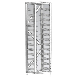 Стойка Deye 3U-HRACK 19" (12 АКБ + 1 BMS)