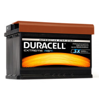 Авто аккумулятор Duracell 70Ah 720A Extreme AGM DE70AGM