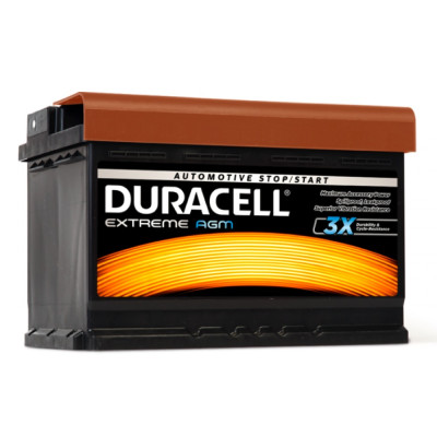 Авто акумулятор Duracell 70Ah 720A Extreme AGM DE70AGM