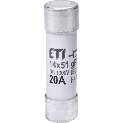 Предохранитель ETI CH14x51 gPV 20A/1000V DC
