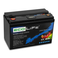 Літієвий акумулятор EcoLife 12V 100Ah LiFePO4
