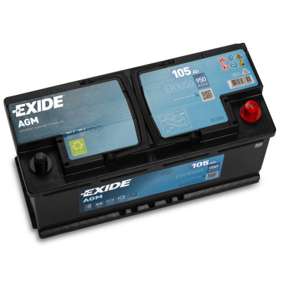 Авто аккумулятор Exide 105Ah 950A Start-Stop AGM EK1050