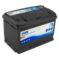 Лодочный аккумулятор Exide 74Ah 680A Marine&Leisure EN750