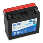 Мотоаккумулятор Exide 10Ah ET12B-BS
