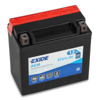 Мотоаккумулятор Exide 12Ah ETX14-BS