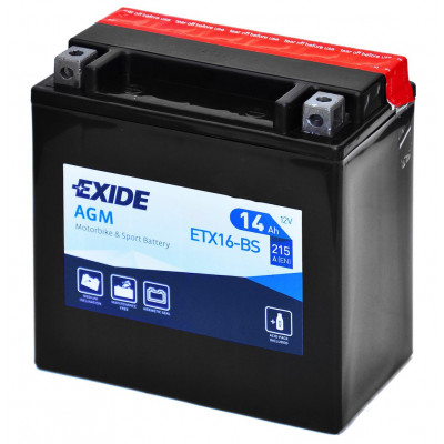 Мотоакумулятор Exide 14Ah ETX16-BS