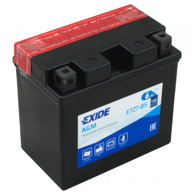 Мотоакумулятор Exide 6Ah ETZ7-BS