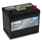 Авто акумулятор Exide 75Ah 630A Premium EA754