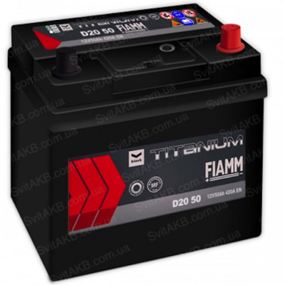 Авто акумулятор Fiamm 50Ah 420A Titanium Black
