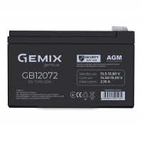 AGM аккумулятор Gemix 12V 7,2Ah GB12072