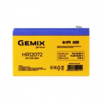 AGM аккумулятор Gemix 12V 7,2Ah HR12072