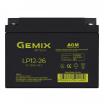AGM аккумулятор Gemix 12V 26Ah LP12-26