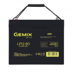 AGM аккумулятор Gemix 12V 80Ah LP12-80