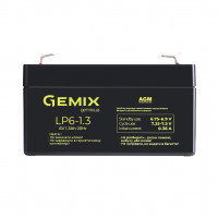 AGM акумулятор Gemix 6V 1,3Ah LP6-1.3