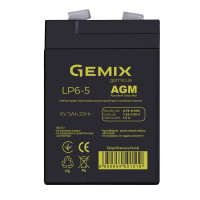 AGM акумулятор Gemix 6V 5Ah LP6-5
