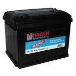 Авто аккумулятор Hagen 60Ah 500A Starter 56019