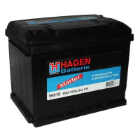 Авто акумулятор Hagen 60Ah 500A Starter 56019