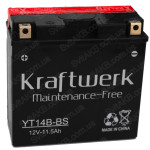 Мотоакумулятор Kraftwerk 12Ah YT14B-BS