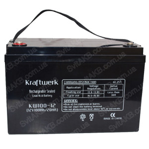 AGM акумулятор Kraftwerk 12V 100Ah KW100-12