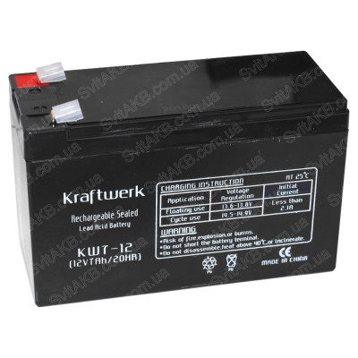 AGM акумулятор Kraftwerk 12V 7Ah KW7-12