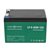 Тяговый аккумулятор LogicPower 12V 12Ah LP6-DZM-12 F2