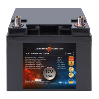 Літієвий акумулятор LogicPower 12V 36Ah LiFePO4 R LP12637