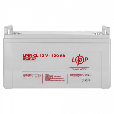Гелевый аккумулятор LogicPower 12V 120Ah LPM-GL12-120