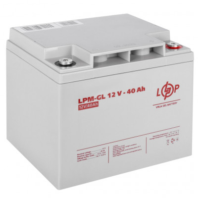 Гелевый аккумулятор LogicPower 12V 40Ah LPM-GL12-40
