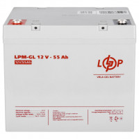 Гелевий акумулятор LogicPower 12V 55Ah LPM-GL12-55