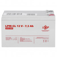 Гелевый аккумулятор LogicPower 12V 7,5Ah LPM-GL12-7,5