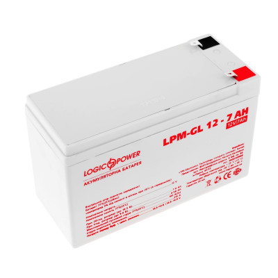 Гелевий акумулятор LogicPower 12V 7Ah LPM-GL12-7