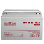 Гелевый аккумулятор LogicPower 12V 80Ah LPM-GL12-80