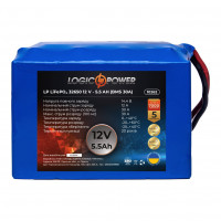 Літієвий акумулятор LogicPower 12V 5,5Ah LiFePO4 LP10262