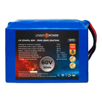 Літієвий акумулятор LogicPower 60V 30Ah LiFePO4 LP10713
