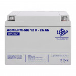 AGM аккумулятор LogicPower 12V 26Ah LPM-MG12-26