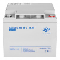 AGM аккумулятор LogicPower 12V 40Ah LPM-MG12-40