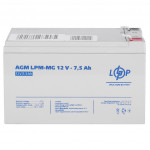 AGM аккумулятор LogicPower 12V 7,5Ah LPM-MG12-7,5