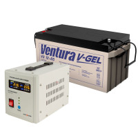 Комплект ДБЖ + АКБ LogicPower LPY-PSW-800VA+ Ventura VG12-65