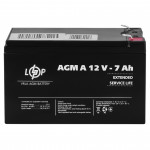 AGM аккумулятор LogicPower 12V 7Ah AGM A12-7