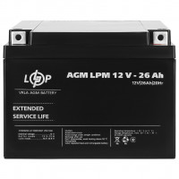 AGM акумулятор LogicPower 12V 26Ah LPM12-26