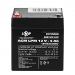 AGM акумулятор LogicPower 12V 5Ah LPM12-5