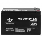 AGM аккумулятор LogicPower 12V 7Ah LPM12-7
